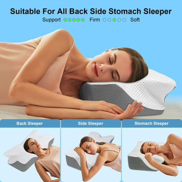 Anvo Neck Pillows for Pain Relief Sleeping P07